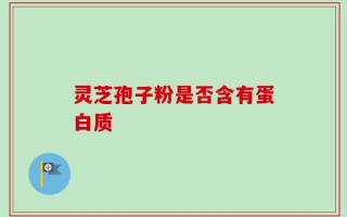 灵芝孢子粉是否含有蛋白质