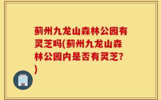 蓟州九龙山森林公园有灵芝吗(蓟州九龙山森林公园内是否有灵芝？)