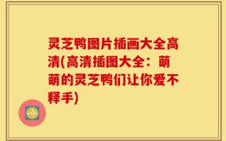 灵芝鸭图片插画大全高清(高清插图大全：萌萌的灵芝鸭们让你爱不释手)