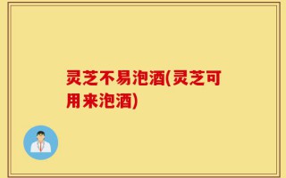 灵芝不易泡酒(灵芝可用来泡酒)