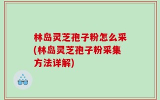 林岛灵芝孢子粉怎么采(林岛灵芝孢子粉采集方法详解)