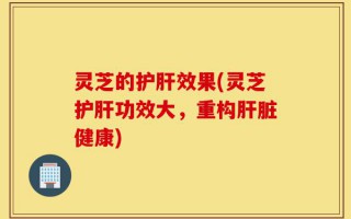 灵芝的护肝效果(灵芝护肝功效大，重构肝脏健康)
