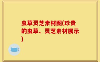 虫草灵芝素材图(珍贵的虫草、灵芝素材展示)
