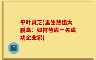 平叶灵芝(重生熬出大鹏鸟：如何熬成一名成功企业家)