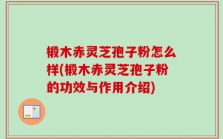 椴木赤灵芝孢子粉怎么样(椴木赤灵芝孢子粉的功效与作用介绍)