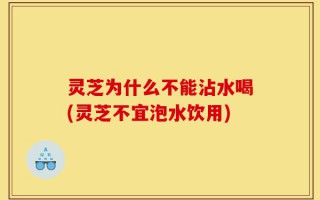 灵芝为什么不能沾水喝(灵芝不宜泡水饮用)