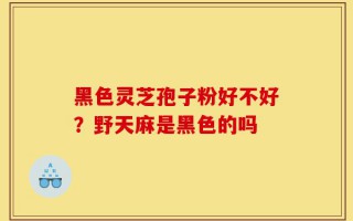 黑色灵芝孢子粉好不好？野天麻是黑色的吗