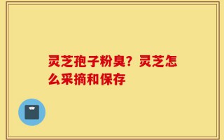灵芝孢子粉臭？灵芝怎么采摘和保存