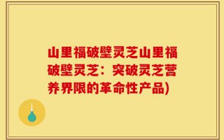 山里福破壁灵芝山里福破壁灵芝：突破灵芝营养界限的革命性产品)