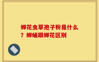 蝉花虫草孢子粉是什么？蝉蛹跟蝉花区别