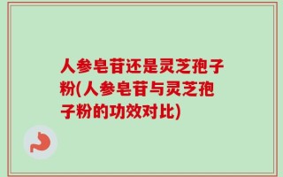人参皂苷还是灵芝孢子粉(人参皂苷与灵芝孢子粉的功效对比)
