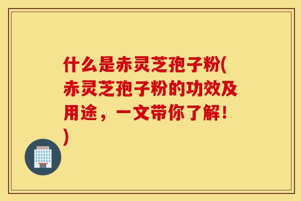 什么是赤灵芝孢子粉(赤灵芝孢子粉的功效及用途，一文带你了解！)-第1张图片-灵芝之家