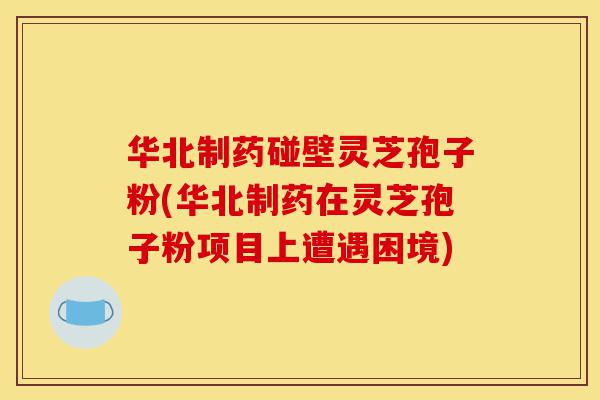 华北制药碰壁灵芝孢子粉(华北制药在灵芝孢子粉项目上遭遇困境)-第1张图片-灵芝之家 华北制药碰壁灵芝孢子粉(华北制药在灵芝孢子粉项目上遭遇困境)-第1张图片-灵芝之家