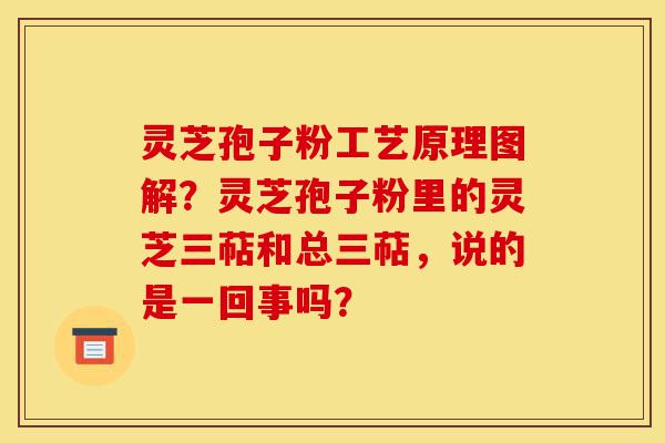 灵芝孢子粉工艺原理图解?灵芝孢子粉里的灵芝三萜和总三萜,说的是一回事吗?-第1张图片-灵芝之家 灵芝孢子粉工艺原理图解?灵芝孢子粉里的灵芝三萜和总三萜,说的是一回事吗?-第1张图片-灵芝之家
