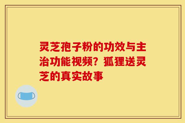 灵芝孢子粉的功效与主治功能视频?狐狸送灵芝的真实故事-第1张图片-灵芝之家 灵芝孢子粉的功效与主治功能视频?狐狸送灵芝的真实故事-第1张图片-灵芝之家