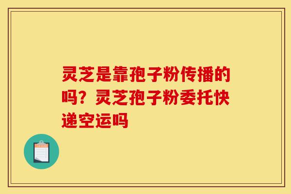 灵芝是靠孢子粉传播的吗?灵芝孢子粉委托快递空运吗-第1张图片-灵芝之家 灵芝是靠孢子粉传播的吗?灵芝孢子粉委托快递空运吗-第1张图片-灵芝之家