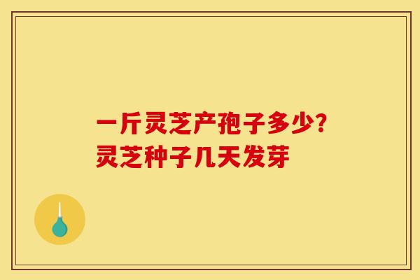 一斤灵芝产孢子多少?灵芝种子几天发芽-第1张图片-灵芝之家 一斤灵芝产孢子多少?灵芝种子几天发芽-第1张图片-灵芝之家