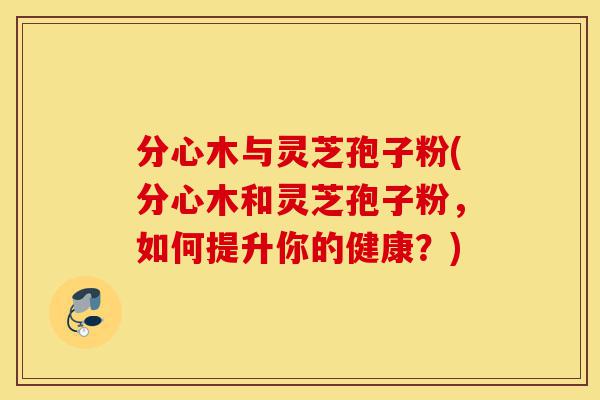 分心木与灵芝孢子粉(分心木和灵芝孢子粉,如何提升你的健康?)-第1张图片-灵芝之家 分心木与灵芝孢子粉(分心木和灵芝孢子粉,如何提升你的健康?)-第1张图片-灵芝之家
