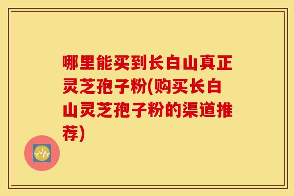 哪里能买到长白山真正灵芝孢子粉(购买长白山灵芝孢子粉的渠道推荐)-第1张图片-灵芝之家