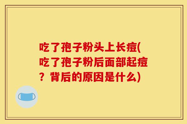 吃了孢子粉头上长痘(吃了孢子粉后面部起痘?背后的原因是什么)-第1张图片-灵芝之家 吃了孢子粉头上长痘(吃了孢子粉后面部起痘?背后的原因是什么)-第1张图片-灵芝之家