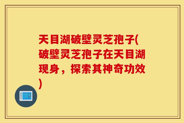 天目湖破壁灵芝孢子(破壁灵芝孢子在天目湖现身,探索其神奇功效)-第1张图片-灵芝之家 天目湖破壁灵芝孢子(破壁灵芝孢子在天目湖现身,探索其神奇功效)-第1张图片-灵芝之家