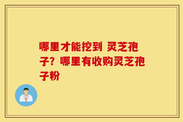 哪里才能挖到 灵芝孢子?哪里有收购灵芝孢子粉-第1张图片-灵芝之家 哪里才能挖到 灵芝孢子?哪里有收购灵芝孢子粉-第1张图片-灵芝之家