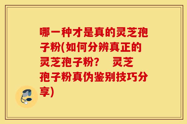 哪一种才是真的灵芝孢子粉(如何分辨真正的灵芝孢子粉？  灵芝孢子粉真伪鉴别技巧分享)-第1张图片-灵芝之家