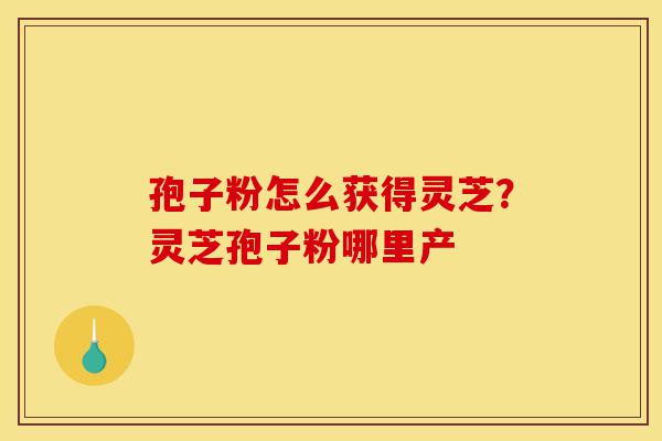 孢子粉怎么获得灵芝?灵芝孢子粉哪里产-第1张图片-灵芝之家 孢子粉怎么获得灵芝?灵芝孢子粉哪里产-第1张图片-灵芝之家