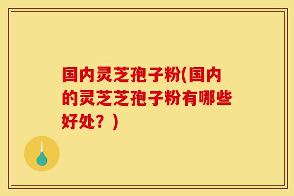 国内灵芝孢子粉(国内的灵芝芝孢子粉有哪些好处?)-第1张图片-灵芝之家 国内灵芝孢子粉(国内的灵芝芝孢子粉有哪些好处?)-第1张图片-灵芝之家