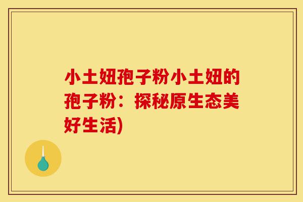 小土妞孢子粉小土妞的孢子粉：探秘原生态美好生活)-第1张图片-灵芝之家