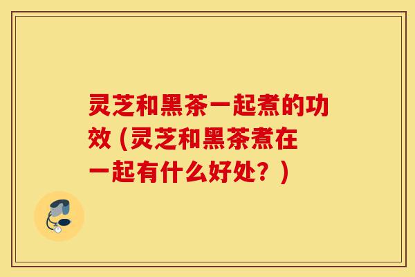 灵芝和黑茶一起煮的功效 (灵芝和黑茶煮在一起有什么好处？)-第1张图片-灵芝之家