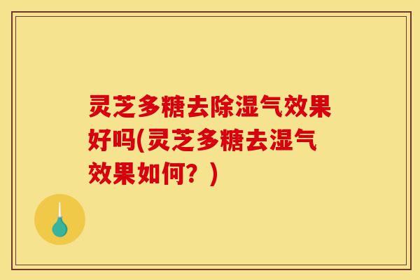 灵芝多糖去除湿气效果好吗(灵芝多糖去湿气效果如何？)-第1张图片-灵芝之家