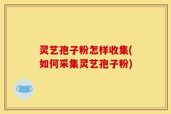 灵艺孢子粉怎样收集(如何采集灵艺孢子粉)-第1张图片-灵芝之家