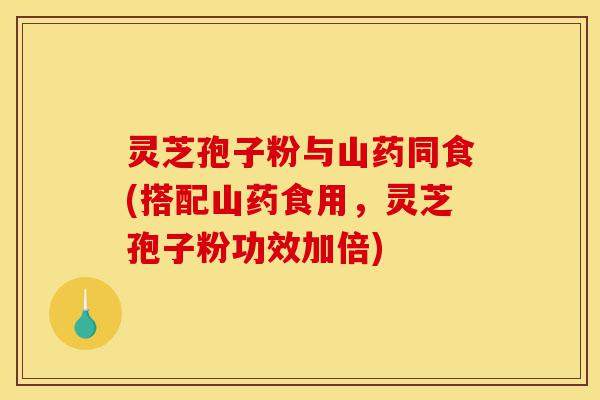 灵芝孢子粉与山药同食(搭配山药食用,灵芝孢子粉功效加倍)-第1张图片-灵芝之家 灵芝孢子粉与山药同食(搭配山药食用,灵芝孢子粉功效加倍)-第1张图片-灵芝之家