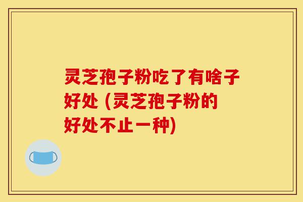 灵芝孢子粉吃了有啥子好处 (灵芝孢子粉的好处不止一种)-第1张图片-灵芝之家