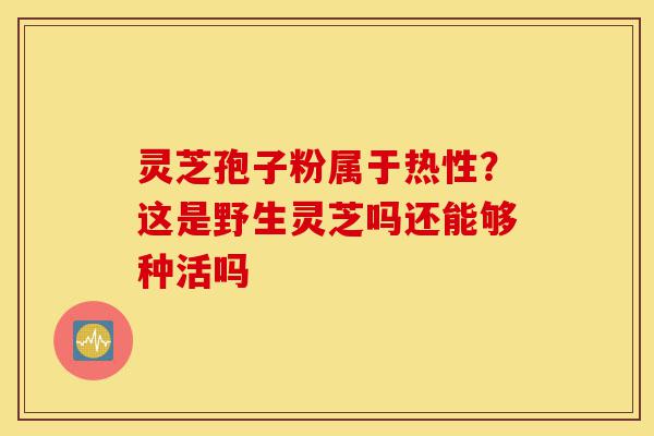 灵芝孢子粉属于热性?这是野生灵芝吗还能够种活吗-第1张图片-灵芝之家 灵芝孢子粉属于热性?这是野生灵芝吗还能够种活吗-第1张图片-灵芝之家