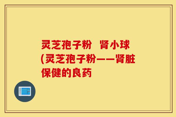 灵芝孢子粉  肾小球(灵芝孢子粉——肾脏保健的良药-第1张图片-灵芝之家