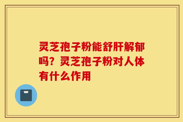 灵芝孢子粉能舒肝解郁吗?灵芝孢子粉对人体有什么作用-第1张图片-灵芝之家 灵芝孢子粉能舒肝解郁吗?灵芝孢子粉对人体有什么作用-第1张图片-灵芝之家