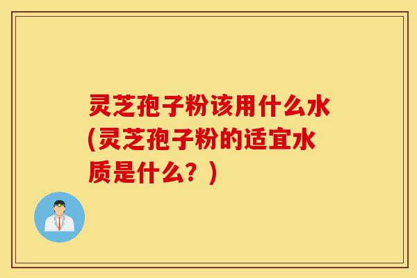 灵芝孢子粉该用什么水(灵芝孢子粉的适宜水质是什么？)-第1张图片-灵芝之家