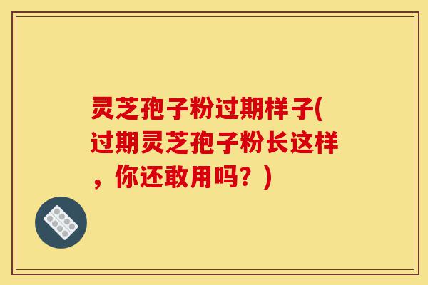 灵芝孢子粉过期样子(过期灵芝孢子粉长这样，你还敢用吗？)-第1张图片-灵芝之家