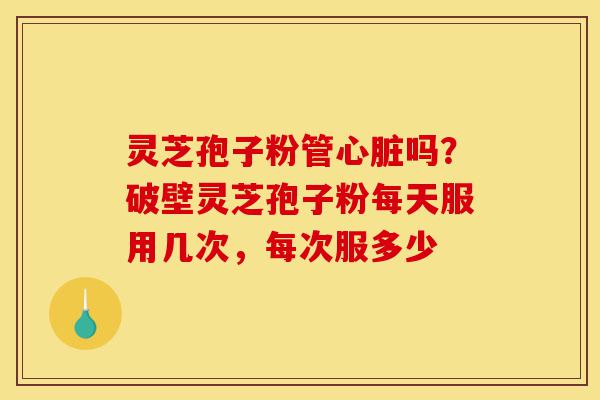 灵芝孢子粉管心脏吗?破壁灵芝孢子粉每天服用几次,每次服多少-第1张图片-灵芝之家 灵芝孢子粉管心脏吗?破壁灵芝孢子粉每天服用几次,每次服多少-第1张图片-灵芝之家