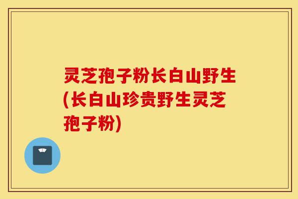 灵芝孢子粉长白山野生(长白山珍贵野生灵芝孢子粉)-第1张图片-灵芝之家