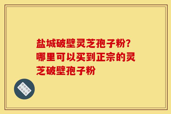 盐城破壁灵芝孢子粉？哪里可以买到正宗的灵芝破壁孢子粉-第1张图片-灵芝之家