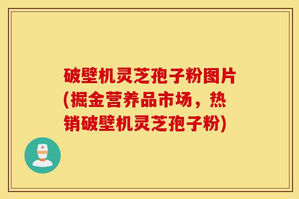 破壁机灵芝孢子粉图片(掘金营养品市场，热销破壁机灵芝孢子粉)-第1张图片-灵芝之家