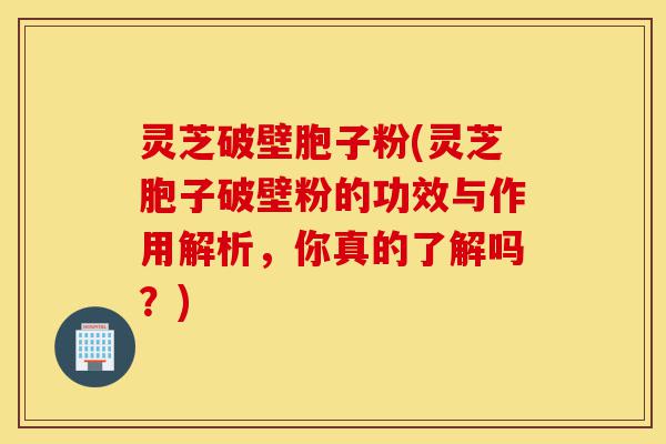 灵芝破壁胞子粉(灵芝胞子破壁粉的功效与作用解析,你真的了解吗?)-第1张图片-灵芝之家 灵芝破壁胞子粉(灵芝胞子破壁粉的功效与作用解析,你真的了解吗?)-第1张图片-灵芝之家