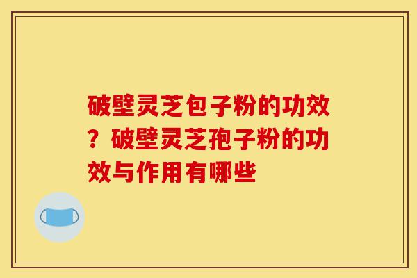 破壁灵芝包子粉的功效?破壁灵芝孢子粉的功效与作用有哪些-第1张图片-灵芝之家 破壁灵芝包子粉的功效?破壁灵芝孢子粉的功效与作用有哪些-第1张图片-灵芝之家