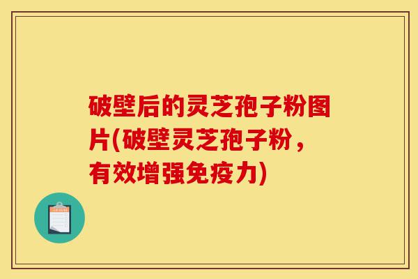 破壁后的灵芝孢子粉图片(破壁灵芝孢子粉,有效增强免疫力)-第1张图片-灵芝之家 破壁后的灵芝孢子粉图片(破壁灵芝孢子粉,有效增强免疫力)-第1张图片-灵芝之家