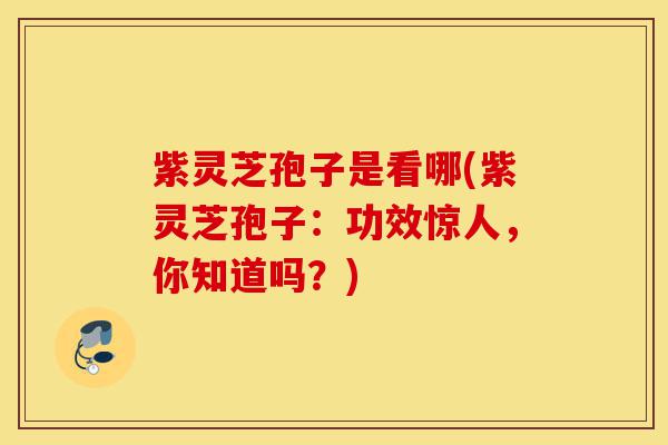 紫灵芝孢子是看哪(紫灵芝孢子:功效惊人,你知道吗?)-第1张图片-灵芝之家 紫灵芝孢子是看哪(紫灵芝孢子:功效惊人,你知道吗?)-第1张图片-灵芝之家