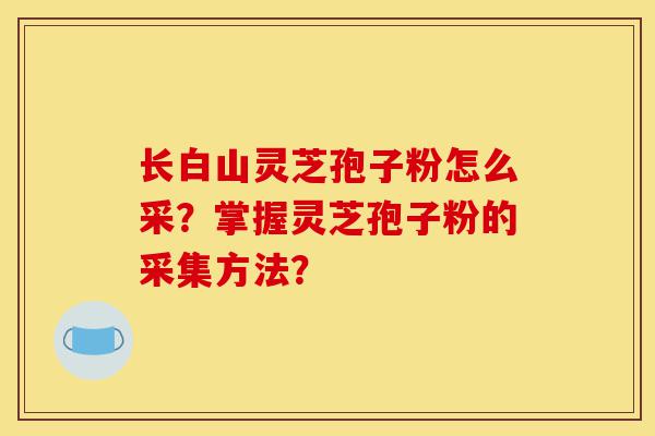 长白山灵芝孢子粉怎么采？掌握灵芝孢子粉的采集方法？-第1张图片-灵芝之家
