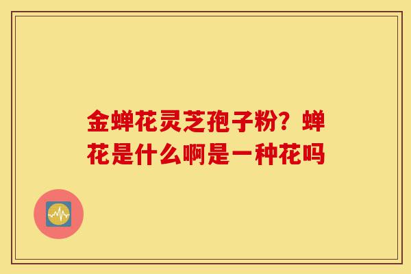 金蝉花灵芝孢子粉?蝉花是什么啊是一种花吗-第1张图片-灵芝之家 金蝉花灵芝孢子粉?蝉花是什么啊是一种花吗-第1张图片-灵芝之家